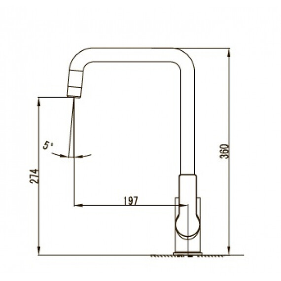 СМЕСИТЕЛЬ ДЛЯ КУХНИ KAISER OVAL 56044