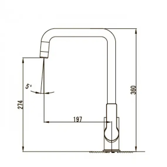 СМЕСИТЕЛЬ ДЛЯ КУХНИ KAISER OVAL 56044