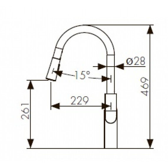 СМЕСИТЕЛЬ ДЛЯ КУХНИ KAISER LINEAR 59044