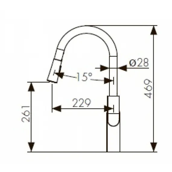 СМЕСИТЕЛЬ ДЛЯ КУХНИ KAISER LINEAR 59044