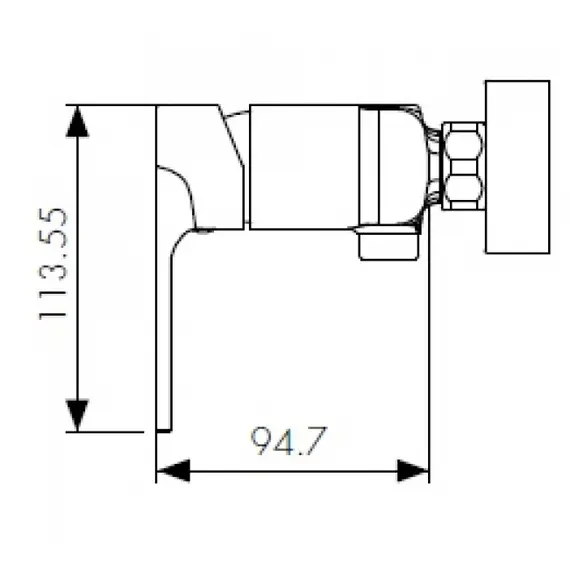 СМЕСИТЕЛЬ ДЛЯ ДУША KAISER LINEAR 59177