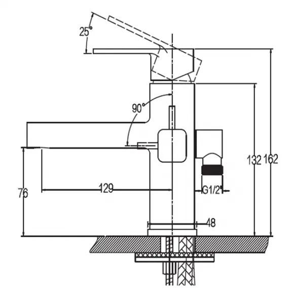 СМЕСИТЕЛЬ ДЛЯ БИДЕ KAISER SHARP 64088