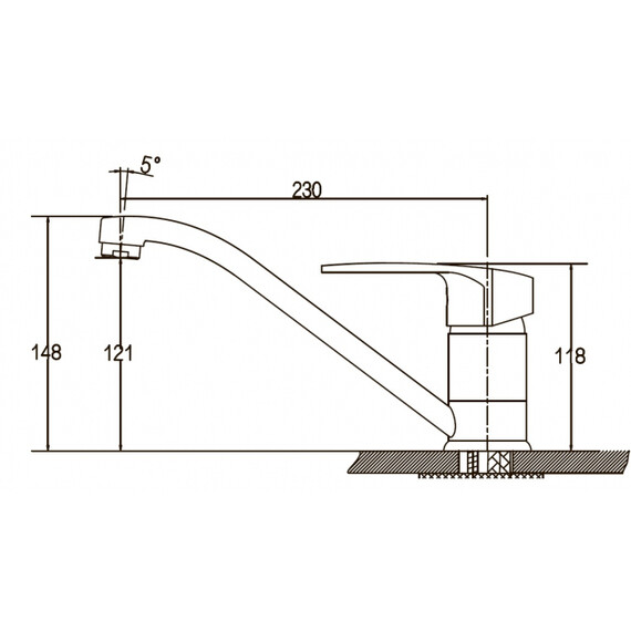 СМЕСИТЕЛЬ ДЛЯ КУХНИ KAISER GUSS 68033