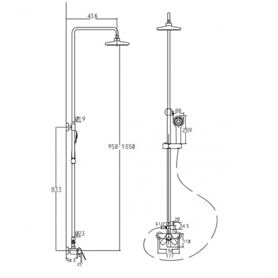 ДУШЕВАЯ СТОЙКА KAISER GUSS 68182