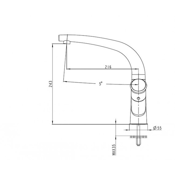 СМЕСИТЕЛЬ ДЛЯ КУХНИ KAISER CALLA 71044