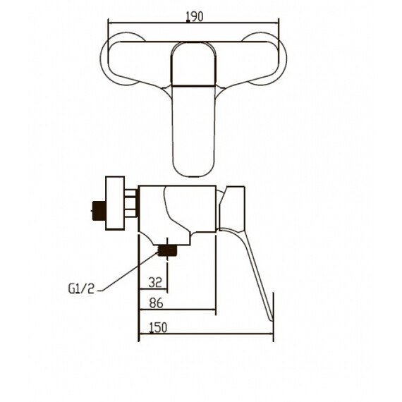 СМЕСИТЕЛЬ ДЛЯ ДУША KAISER SONAT 75077