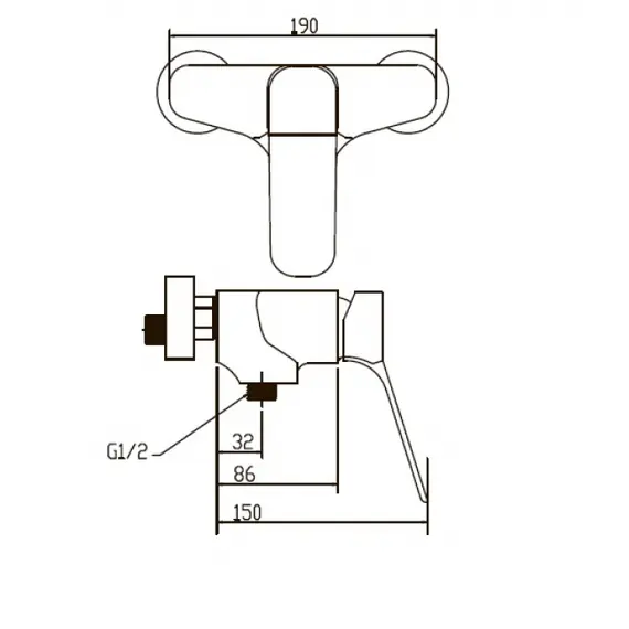 СМЕСИТЕЛЬ ДЛЯ ДУША KAISER SONAT 75077