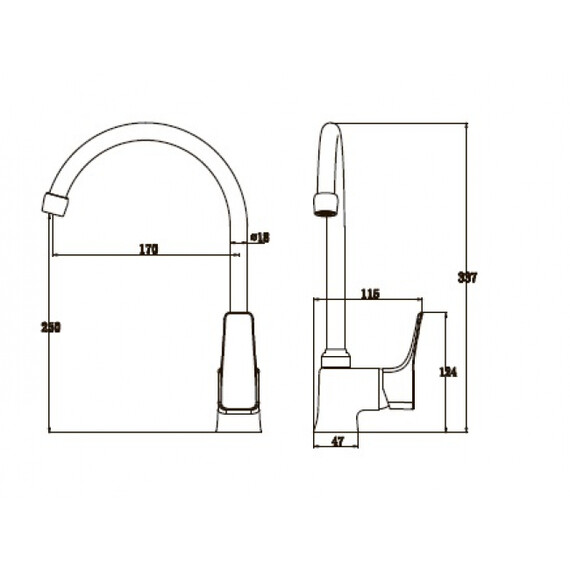 СМЕСИТЕЛЬ ДЛЯ КУХНИ KAISER CLEVER 76044
