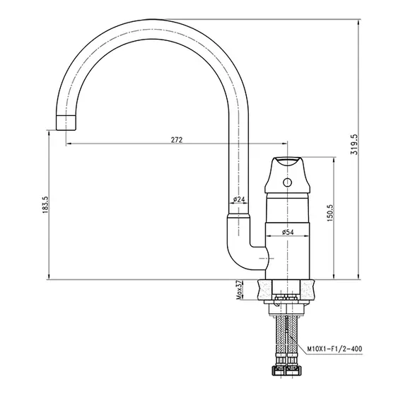 СМЕСИТЕЛЬ ДЛЯ КУХНИ KAISER NOVA 23044