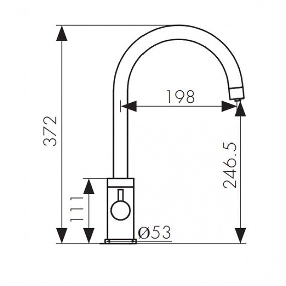 СМЕСИТЕЛЬ ДЛЯ КУХНИ KAISER MERKUR 26744-4