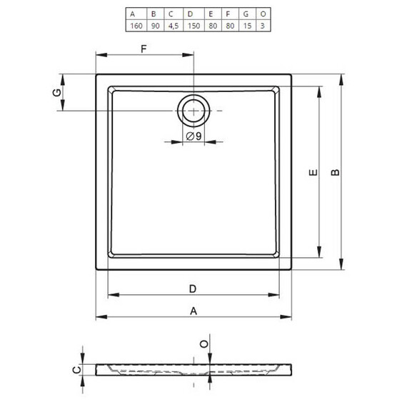 АКРИЛОВЫЙ ДУШЕВОЙ ПОДДОН RIHO ZURICH 258 160X90 БЕЛЫЙ