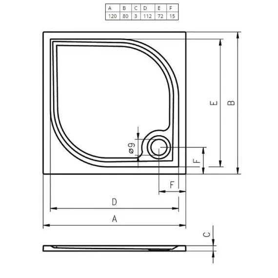 ДУШЕВОЙ ПОДДОН ИЗ ЛИТЬЕВОГО МРАМОРА RIHO KOLPING DB33 120X80 БЕЛЫЙ + СИФОН