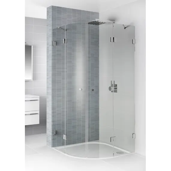 ДУШЕВОЙ ПОДДОН ИЗ ЛИТЬЕВОГО МРАМОРА RIHO KOLPING DB18 100X100 R55 БЕЛЫЙ + СИФОН