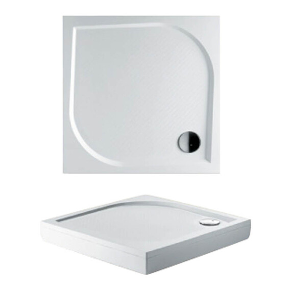 ДУШЕВОЙ ПОДДОН ИЗ ЛИТЬЕВОГО МРАМОРА RIHO KOLPING DB21 90X90 БЕЛЫЙ + СИФОН