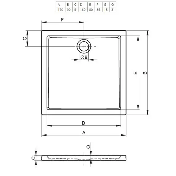 АКРИЛОВЫЙ ДУШЕВОЙ ПОДДОН RIHO ZURICH 266 170X90 БЕЛЫЙ