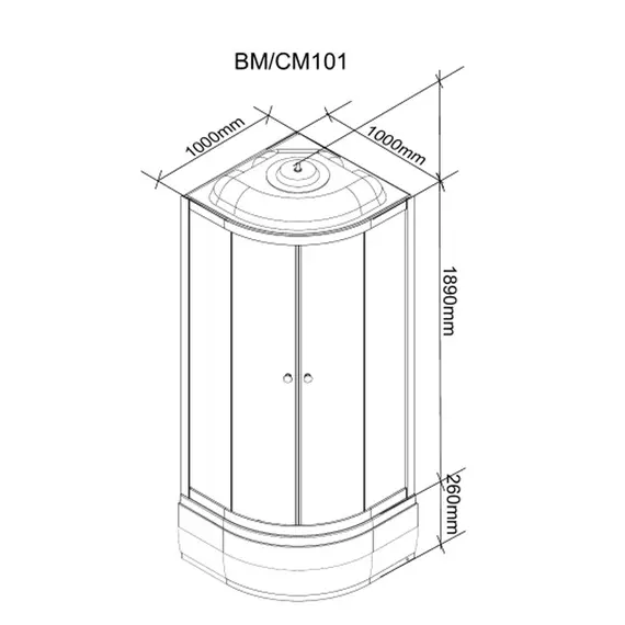 ДУШЕВАЯ КАБИНА PARLY BM101