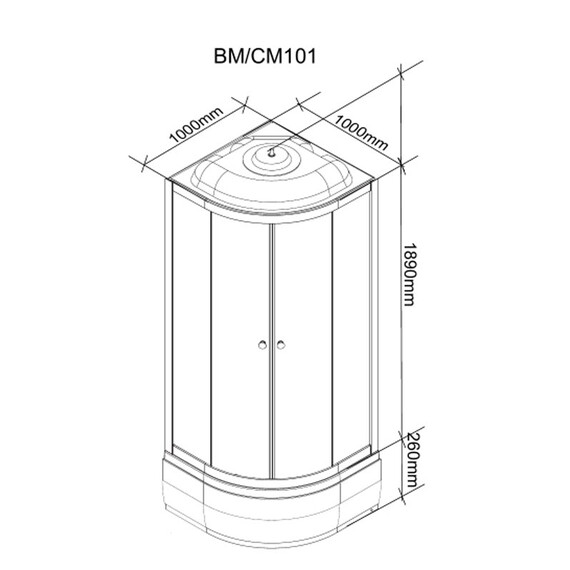 ДУШЕВАЯ КАБИНА PARLY CM101