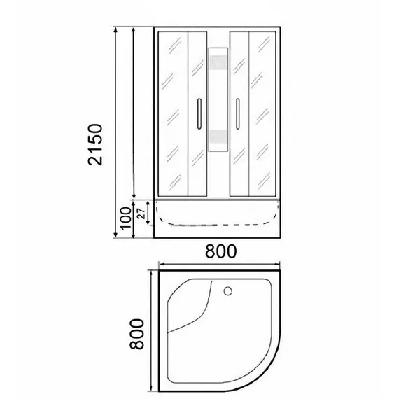 ДУШЕВАЯ КАБИНА PARLY FQ81