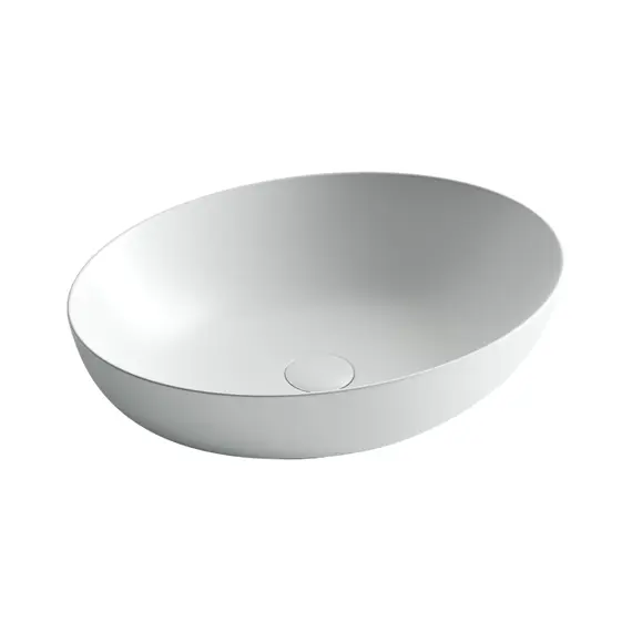 УМЫВАЛЬНИК ЧАША НАКЛАДНАЯ ОВАЛЬНАЯ CERAMICA NOVA ELEMENT 520*395*130ММ ЦВЕТ БЕЛЫЙ МАТОВЫЙ