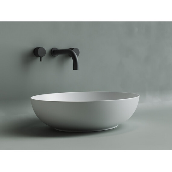 УМЫВАЛЬНИК ЧАША НАКЛАДНАЯ ОВАЛЬНАЯ CERAMICA NOVA ELEMENT 520*395*130ММ ЦВЕТ БЕЛЫЙ МАТОВЫЙ