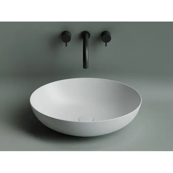 УМЫВАЛЬНИК ЧАША НАКЛАДНАЯ ОВАЛЬНАЯ CERAMICA NOVA ELEMENT 520*395*130ММ ЦВЕТ БЕЛЫЙ МАТОВЫЙ
