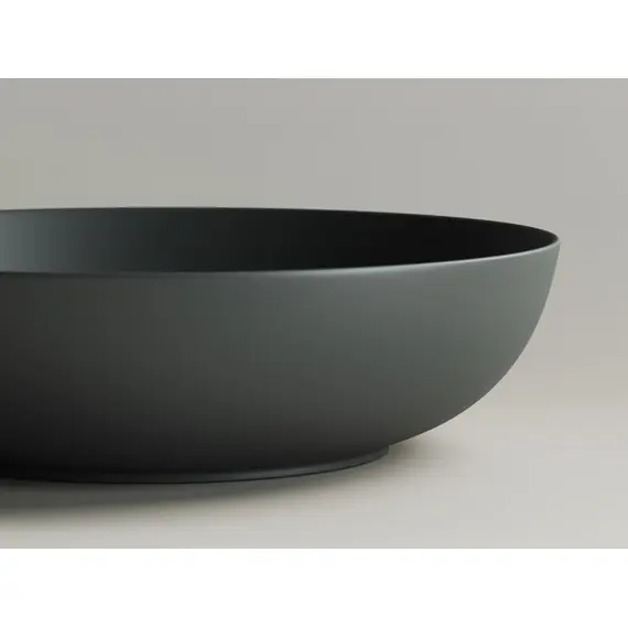 УМЫВАЛЬНИК ЧАША НАКЛАДНАЯ ОВАЛЬНАЯ CERAMICA NOVA ELEMENT 520*395*130ММ ЦВЕТ ТЕМНЫЙ АНТРАЦИТ МАТОВЫЙ