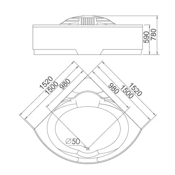 АКРИЛОВАЯ ВАННА GEMY G9082 B