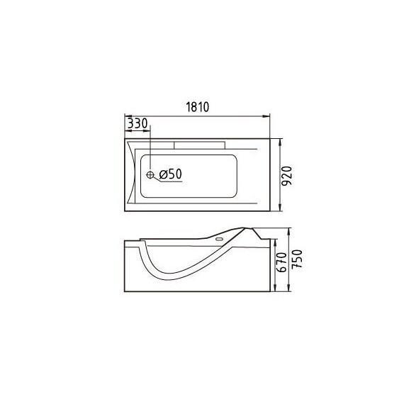 АКРИЛОВАЯ ВАННА GEMY G9055 K L