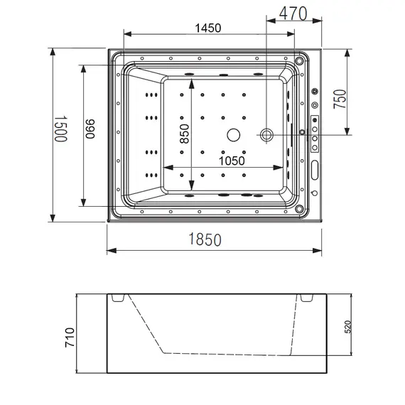 АКРИЛОВАЯ ВАННА GEMY G9268 K