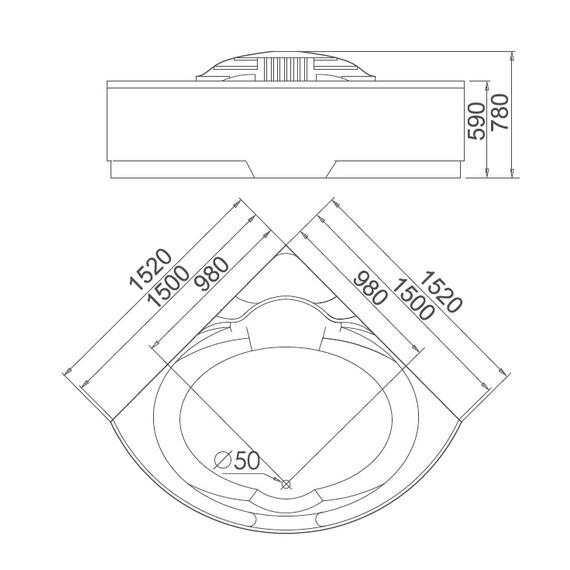 АКРИЛОВАЯ ВАННА GEMY G9082 K