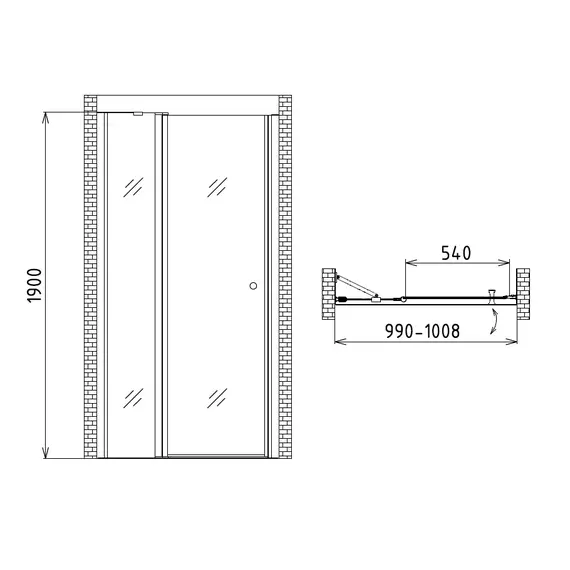 ДУШЕВАЯ ДВЕРЬ GEMY NEW ROCKCOCO S03191A