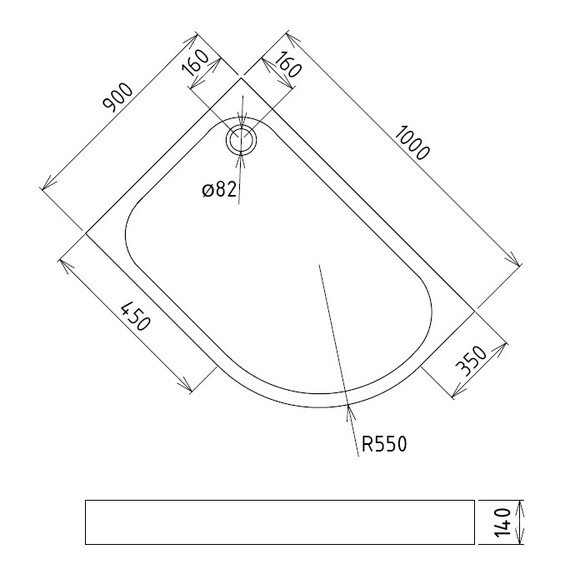 ДУШЕВОЙ ПОДДОН GEMY ST19 L