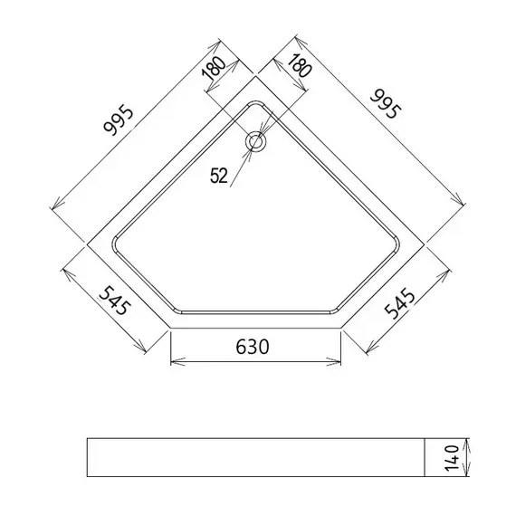 ДУШЕВОЙ ПОДДОН GEMY ST11T