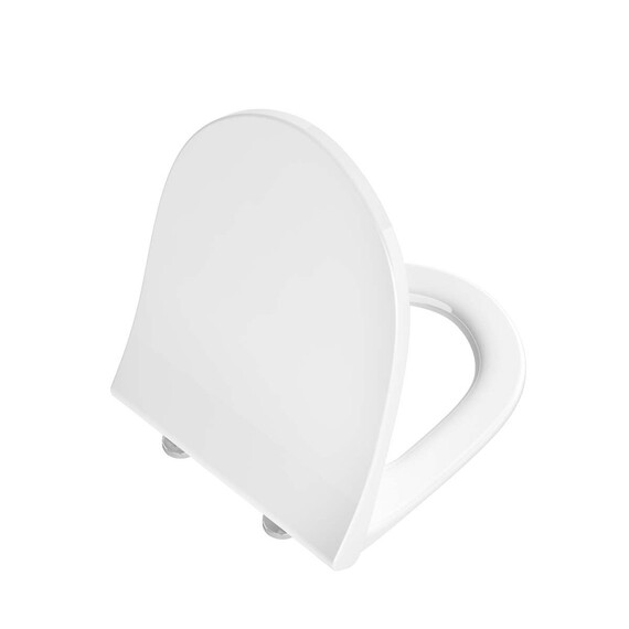 ТОНКОЕ СИДЕНЬЕ ДЛЯ УНИТАЗА VITRA SENTO ДЮРОПЛАСТ, МИКРОЛИФТ, МЕТАЛЛИЧЕСКИЕ ПЕТЛИ