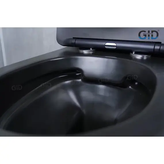 УНИТАЗ ПОДВЕСНОЙ GID BM2198 ЧЕРНЫЙ МАТОВЫЙ