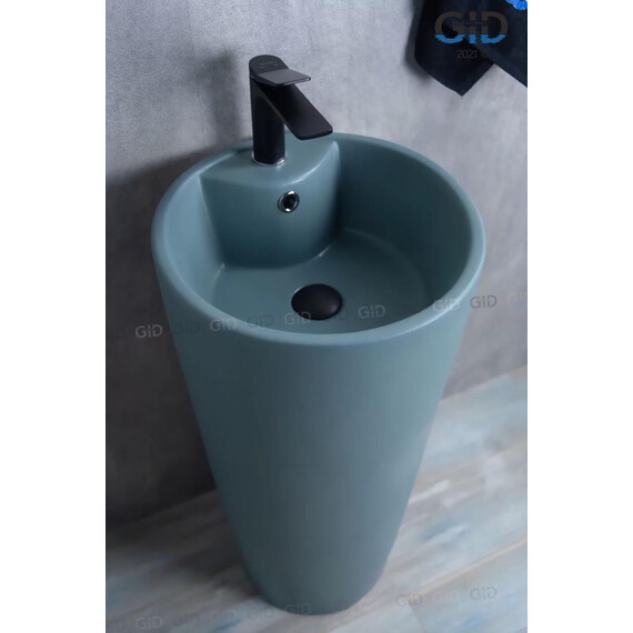 РАКОВИНА НАПОЛЬНАЯ GID NB131GM ЗЕЛЕНАЯ ХАКИ