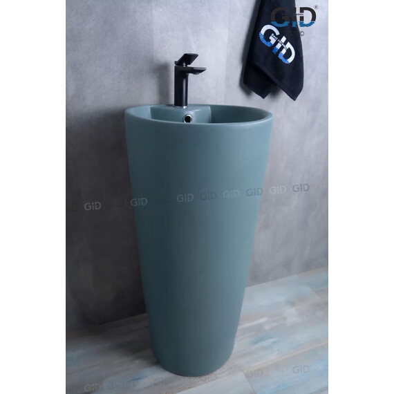 РАКОВИНА НАПОЛЬНАЯ GID NB131GM ЗЕЛЕНАЯ ХАКИ