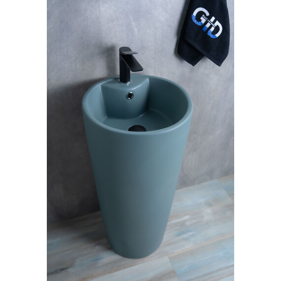 РАКОВИНА НАПОЛЬНАЯ GID NB131GM ЗЕЛЕНАЯ ХАКИ
