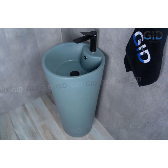 РАКОВИНА НАПОЛЬНАЯ GID NB131GM ЗЕЛЕНАЯ ХАКИ