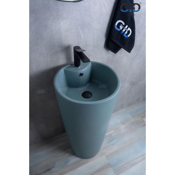 РАКОВИНА НАПОЛЬНАЯ GID NB131GM ЗЕЛЕНАЯ ХАКИ