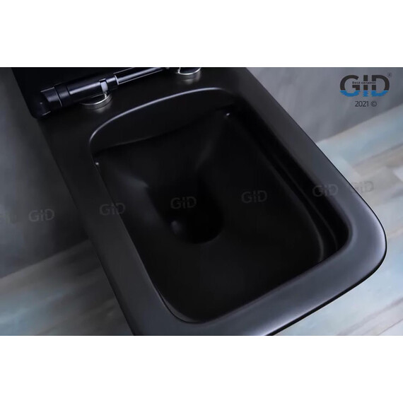 УНИТАЗ ПОДВЕСНОЙ GID TR2144BM ЧЕРНЫЙ МАТОВЫЙ