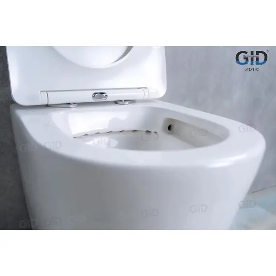 ПРИСТАВНОЙ УНИТАЗ GID TRS-263 БЕЛЫЙ БЕЗОБОДКОВЫЙ