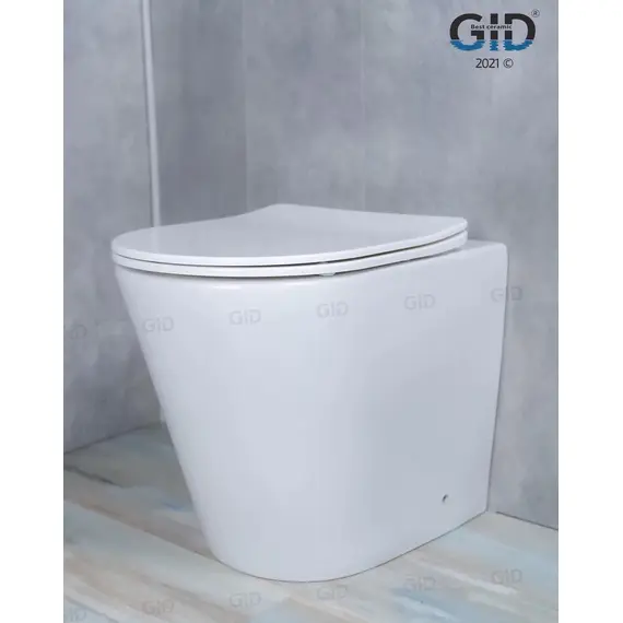 ПРИСТАВНОЙ УНИТАЗ GID TRS-263 БЕЛЫЙ БЕЗОБОДКОВЫЙ