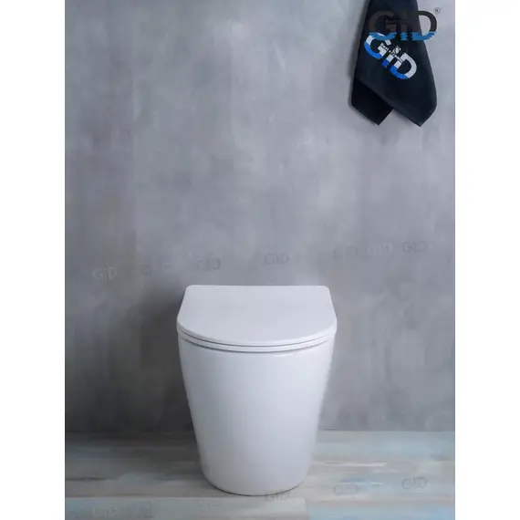 ПРИСТАВНОЙ УНИТАЗ GID TRS-269 БЕЛЫЙ БЕЗОБОДКОВЫЙ