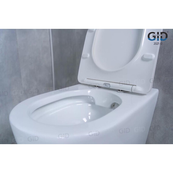 ПРИСТАВНОЙ УНИТАЗ GID TRS-269 БЕЛЫЙ БЕЗОБОДКОВЫЙ