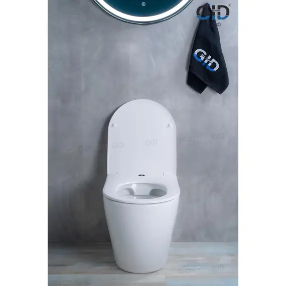 ПРИСТАВНОЙ УНИТАЗ GID TRS-269 БЕЛЫЙ БЕЗОБОДКОВЫЙ