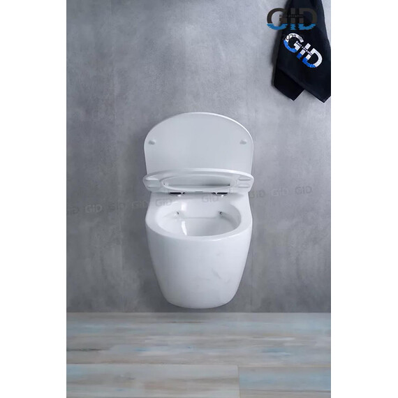 УНИТАЗ ПОДВЕСНОЙ GID WS2198 БЕЛЫЙ ГЛЯНЦЕВЫЙ ПОД КАМЕНЬ