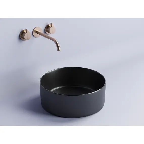 УМЫВАЛЬНИК ЧАША НАКЛАДНАЯ CERAMICA NOVA ELEMENT 358*358*137ММ ЧЕРНЫЙ МАТОВЫЙ