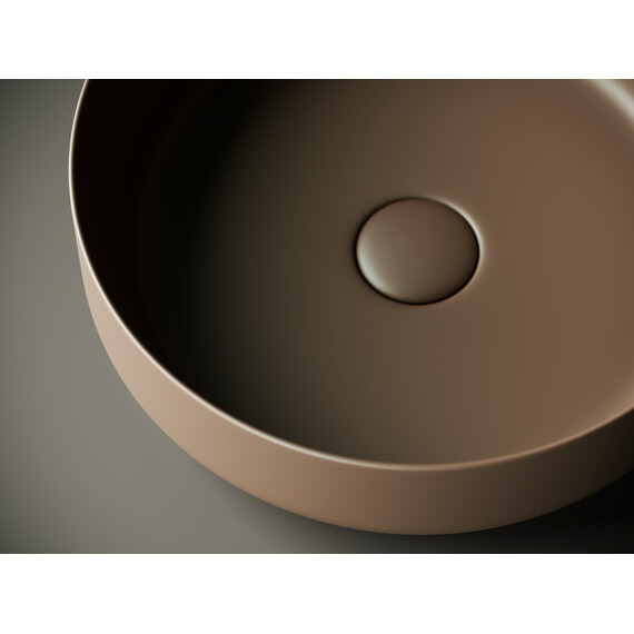 УМЫВАЛЬНИК ЧАША НАКЛАДНАЯ CERAMICA NOVA ELEMENT 390*390*120ММ ТЕМНО-КОРИЧНЕВЫЙ МАТОВЫЙ