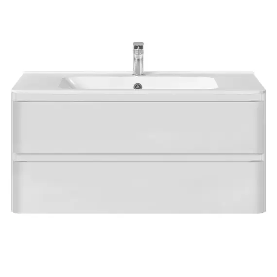 ТУМБА ПОД РАКОВИНУ VINCEA VICO 1000 2 ВЫКАТНЫХ ЯЩИКА SOFT CLOSE, G.WHITE